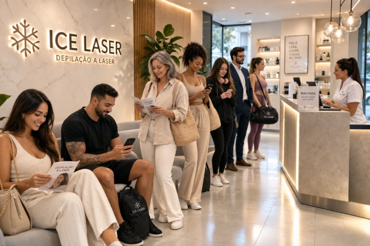 Consultorio de espaço de depilação a laser Ice Laser