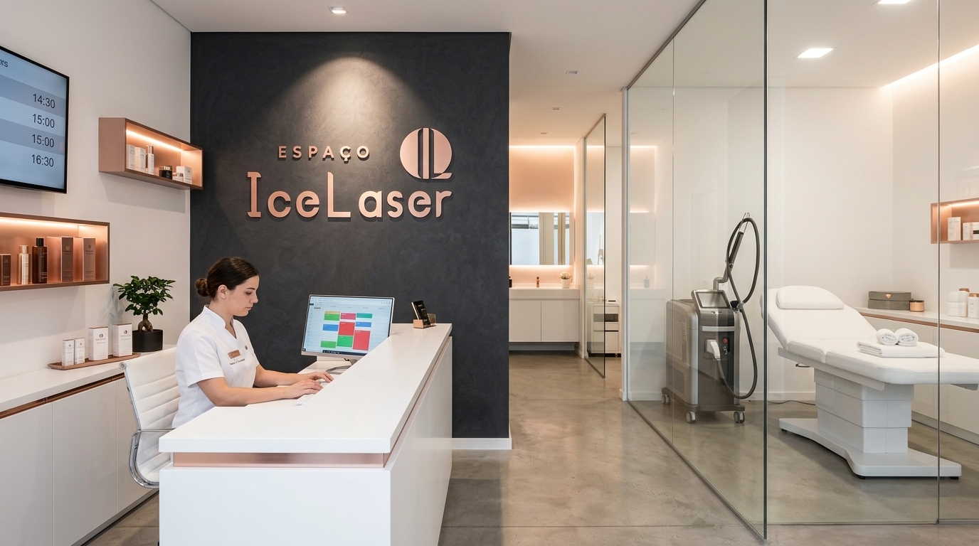 Interior padronizado de unidade Ice Laser